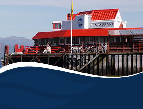 Crannog Seafood Restaurant in West Highlands